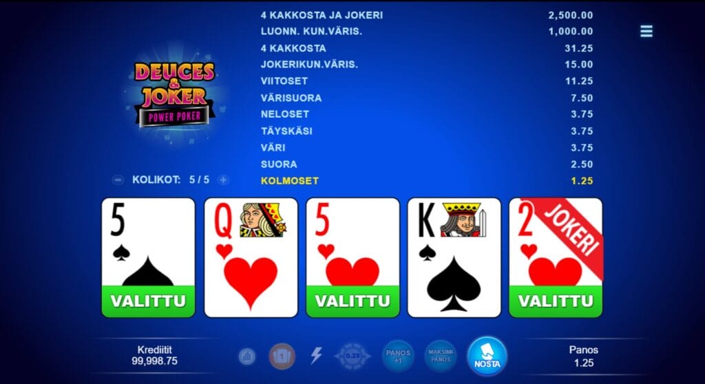 Deuces & Joker - Power Poker Deuces & Joker - Power Poker