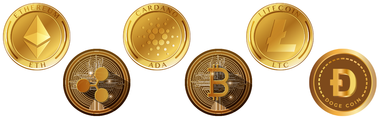 Erilaiset kryptovaluutat