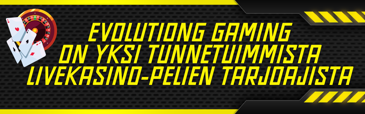 Evolutiong Gaming on tunnettu livekasino-pelien tarjoaja