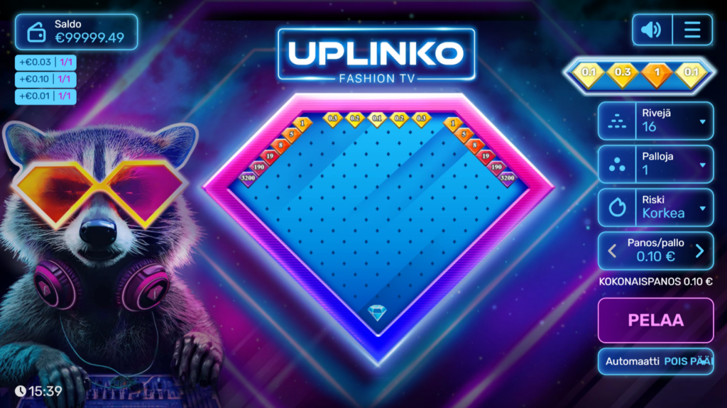 Gaming Corps UPLINKO Fashion TV pelin ulkoasu