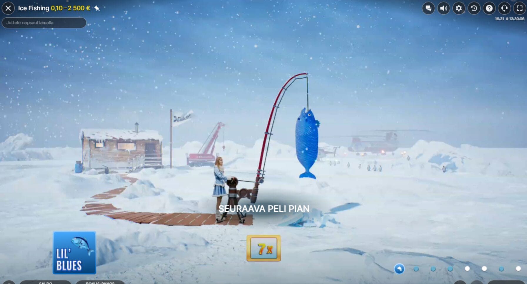 Ice Fishing Lil Blues bonuspeli k&auml;ynniss&auml;