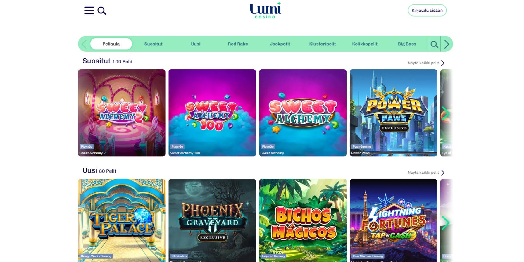 Lumicasino casinon ulkoasu Lumicasino casinon ulkoasu
