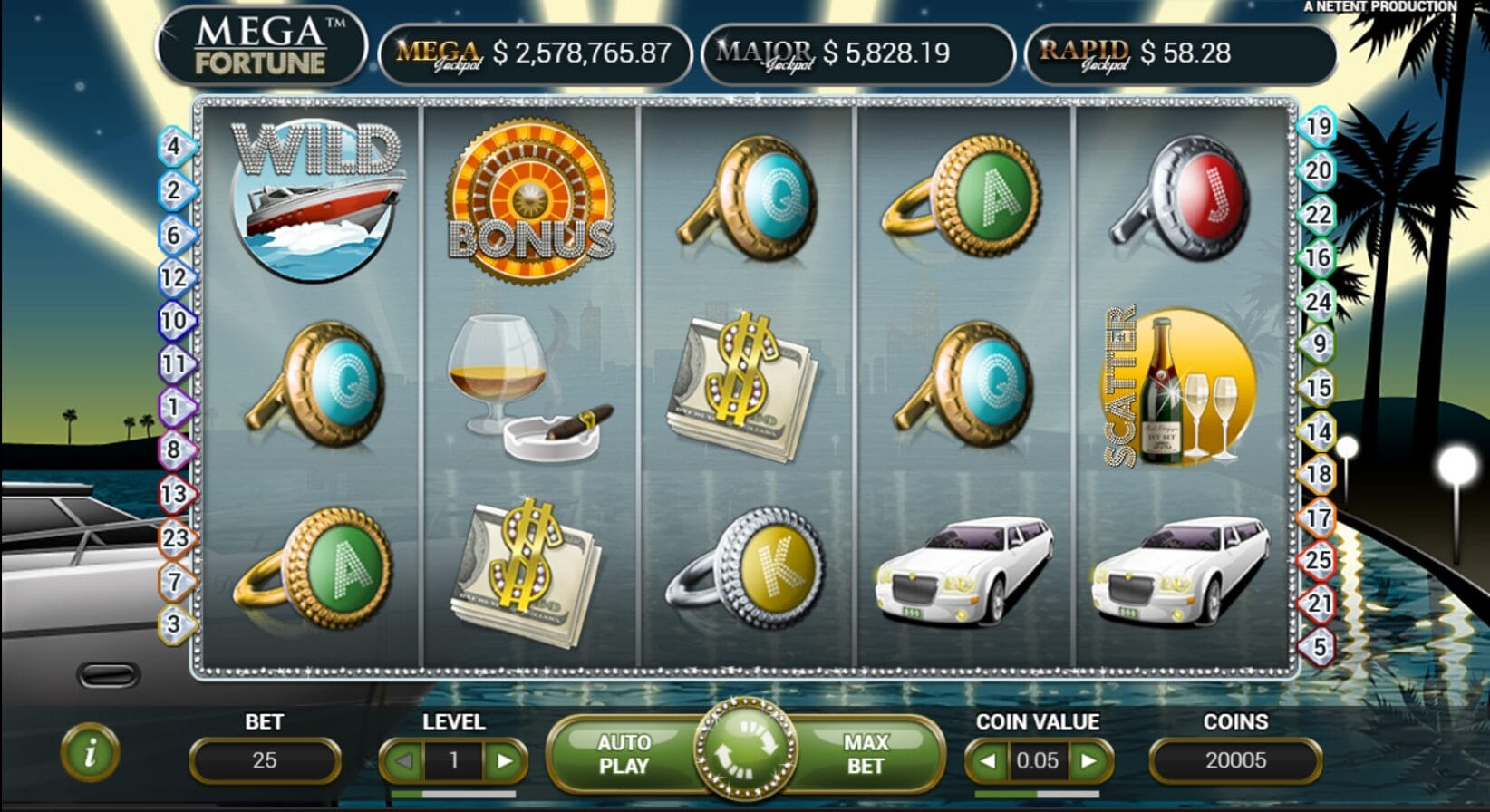 Mega Fortune: NetEnt j&auml;ttipottipeli
