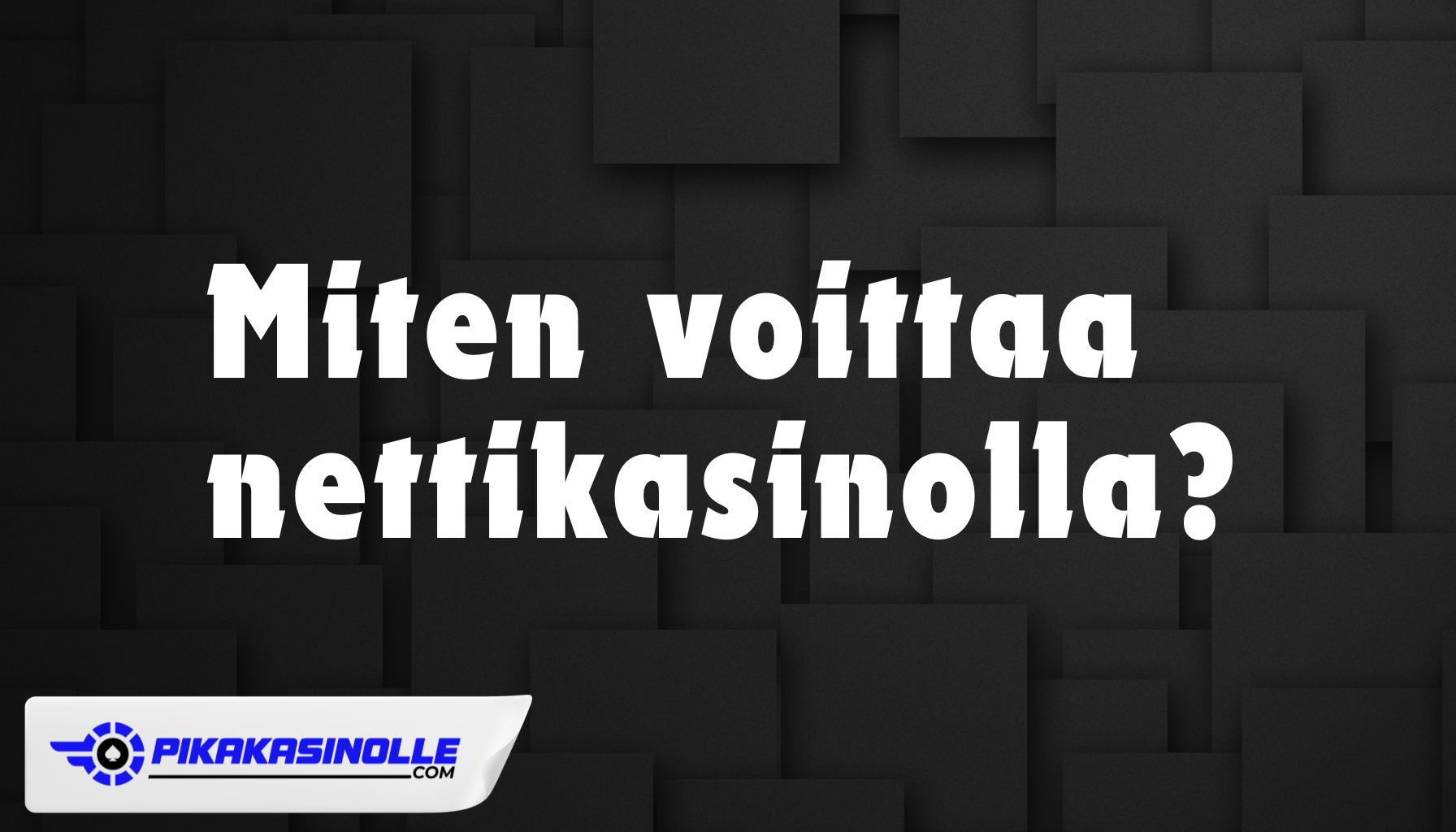 Näin parannat voittomahdollisuuksia nettikasinolla Vinkkejä nettikasinolla voittamiseen ja pelikassan hallintaan.