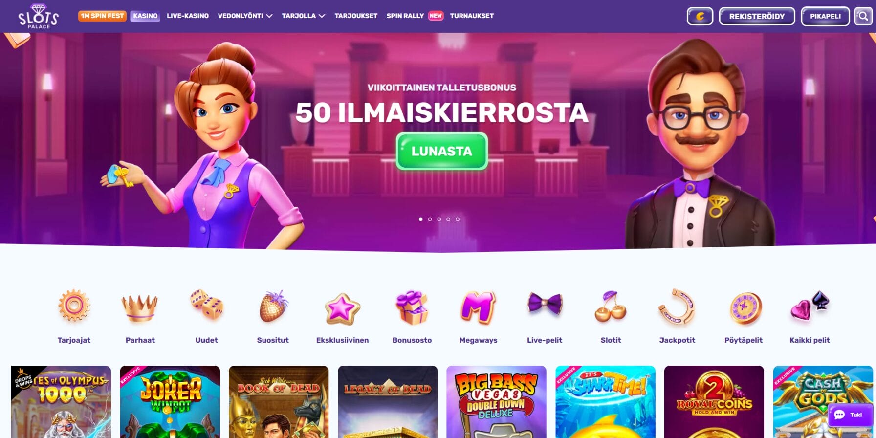Slotspalace casinon ulkoasu Slotspalace casinon ulkoasu