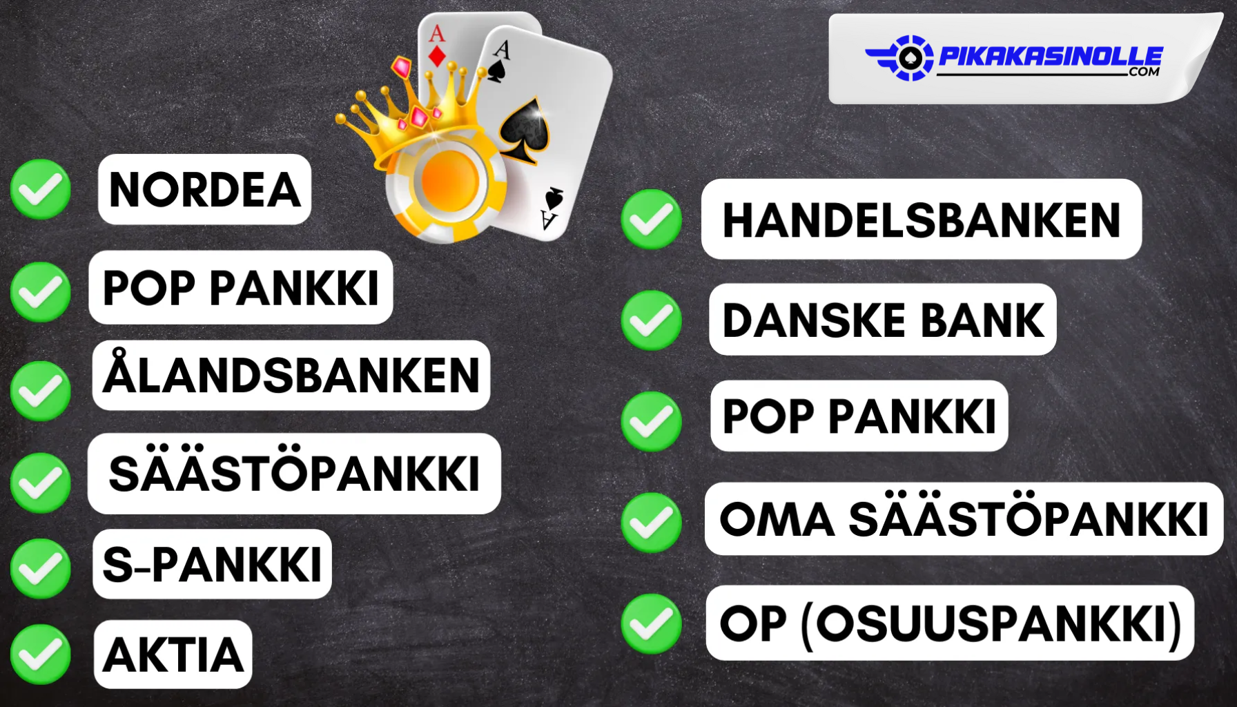 Suomalaiset pankit joiden avulla voit pelata pankkitunnuksilla Suomalaiset pankit joiden avulla voit pelata pankkitunnuksilla