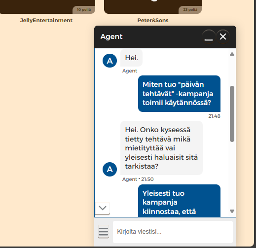 Tuuricasinon asiakaspalvelu testiss&auml;